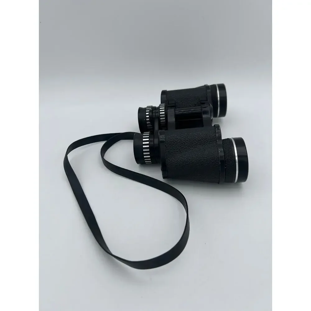 Vintage Selsi 7x35 Wide Angle Binoculars Coated Optics w/ Case Lightweight Japan